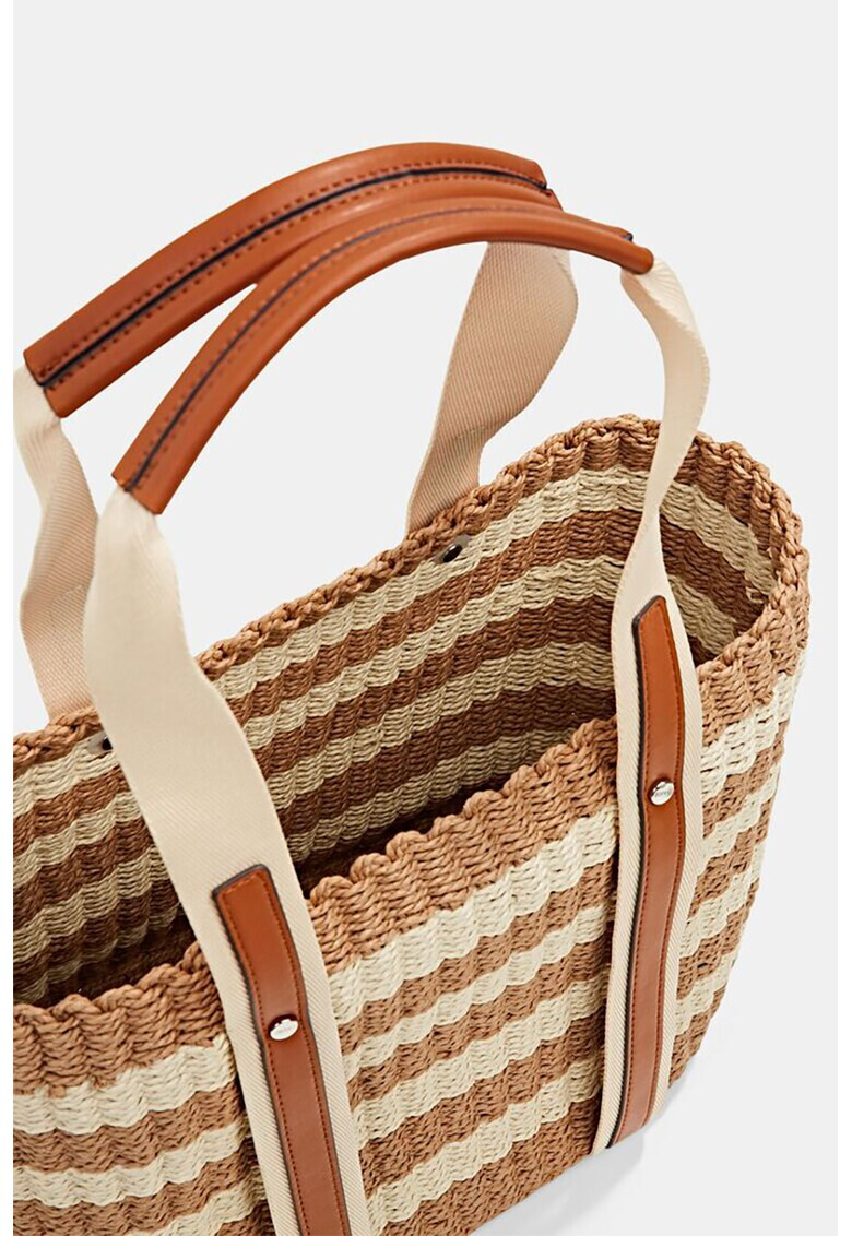 Esprit Шопинг чанта с двуцветен дизайн - Pepit.bg