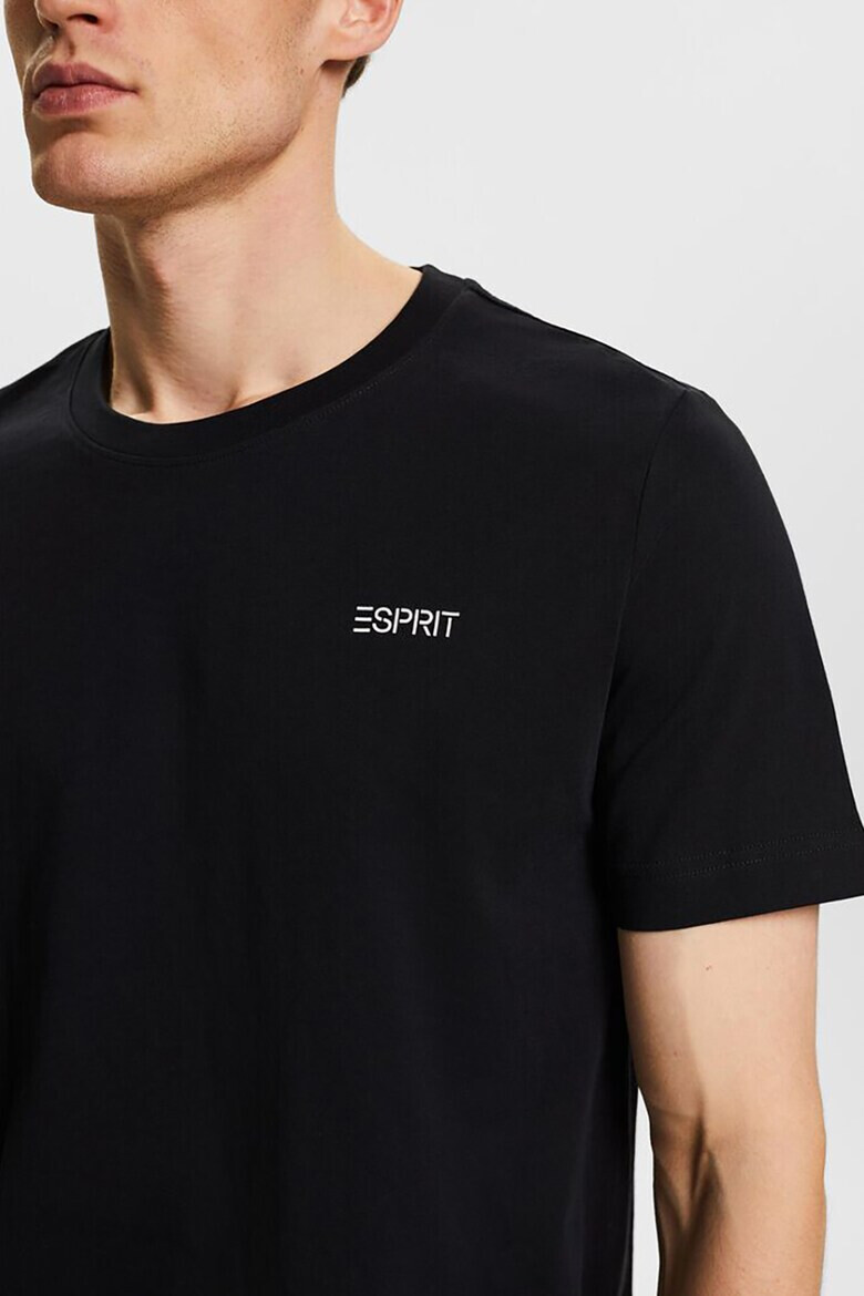 Esprit Слим тениска с овално деколте - Pepit.bg