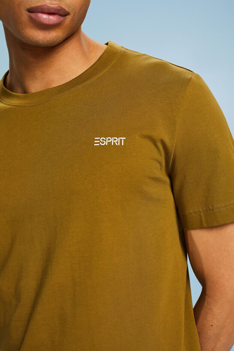 Esprit Слим тениска с овално деколте - Pepit.bg