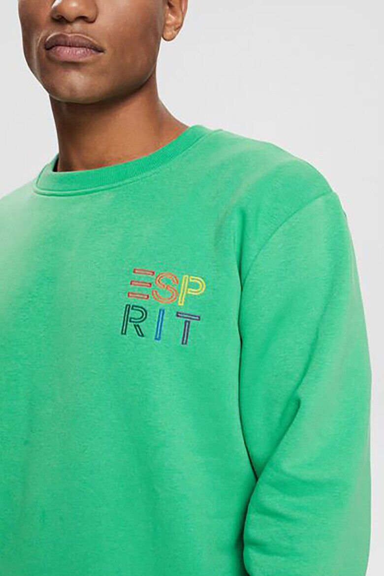Esprit Суитшърт с лого Светлозелен - Pepit.bg