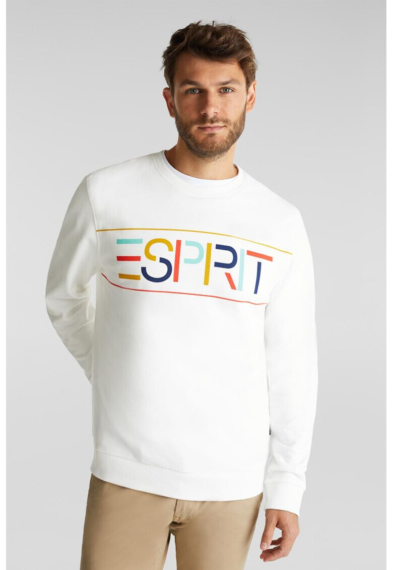 Esprit Суитшърт с овално деколте и лого - Pepit.bg