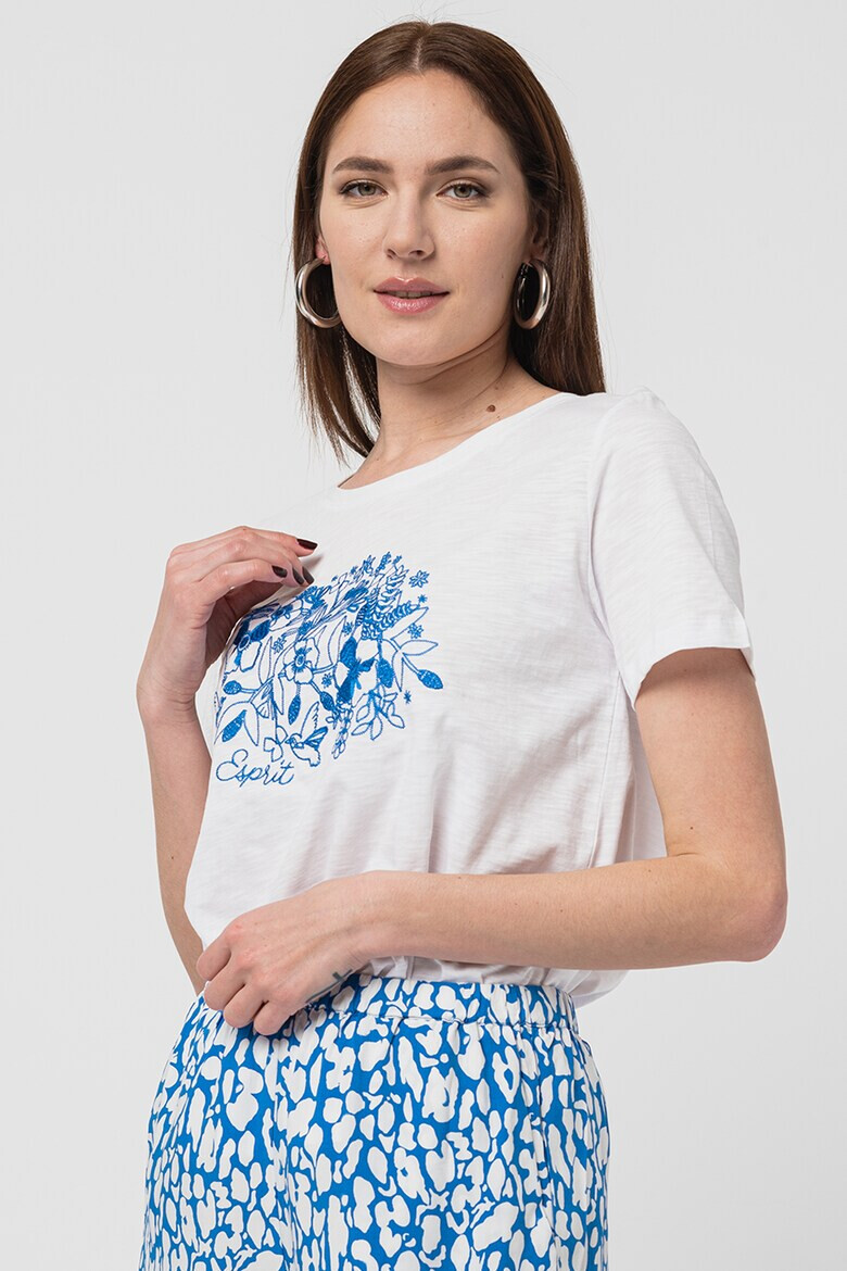Esprit Тениска с флорална бродерия - Pepit.bg
