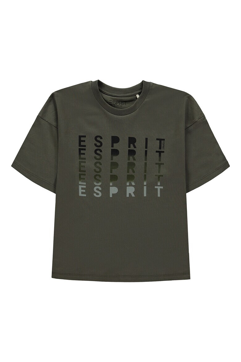 Esprit Тениска с овално деколте и лого - Pepit.bg
