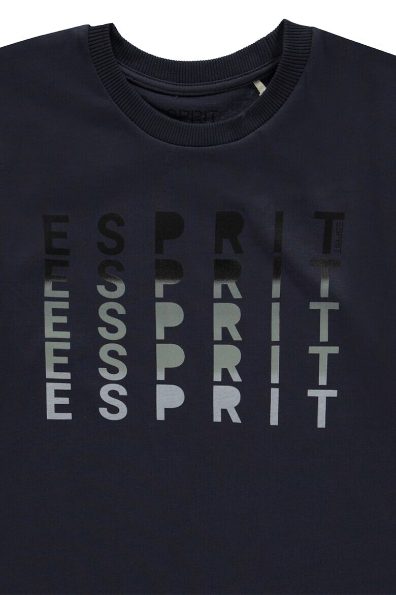 Esprit Тениска с овално деколте и лого - Pepit.bg