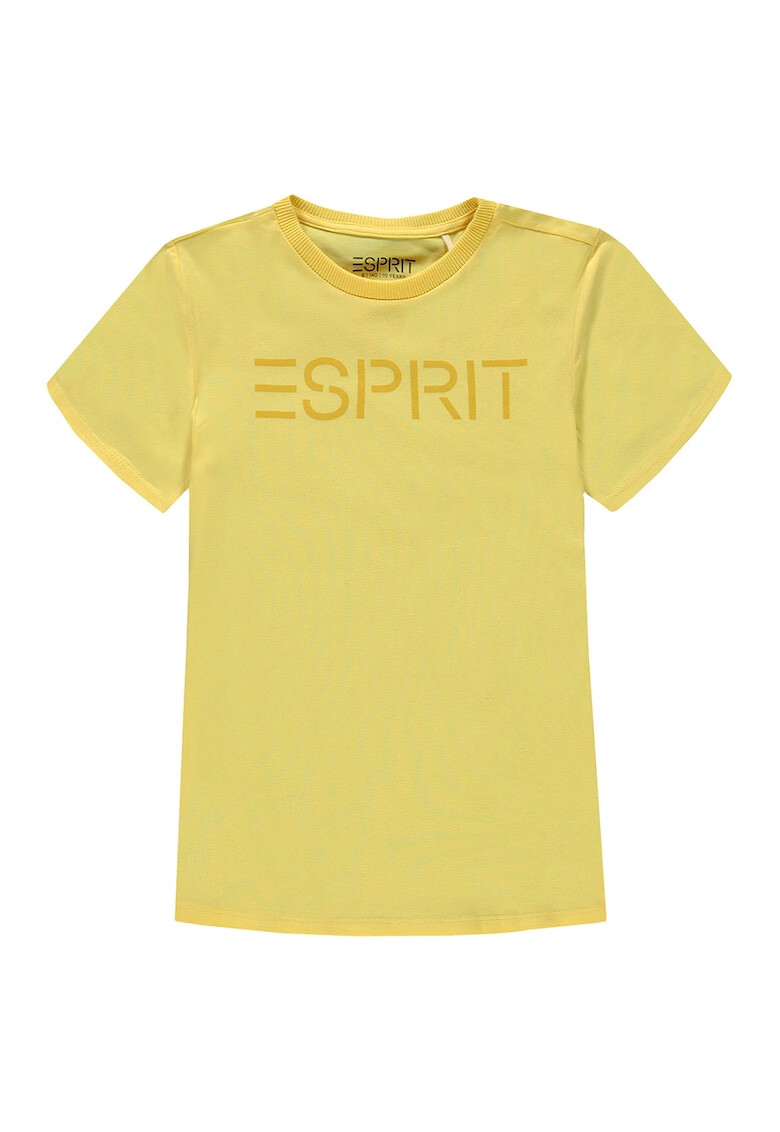 Esprit Тениска с овално деколте и лого - Pepit.bg