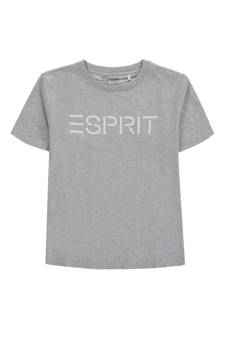 Esprit Тениска с овално деколте и лого - Pepit.bg