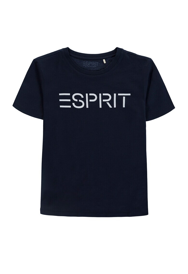 Esprit Тениска с овално деколте и лого - Pepit.bg