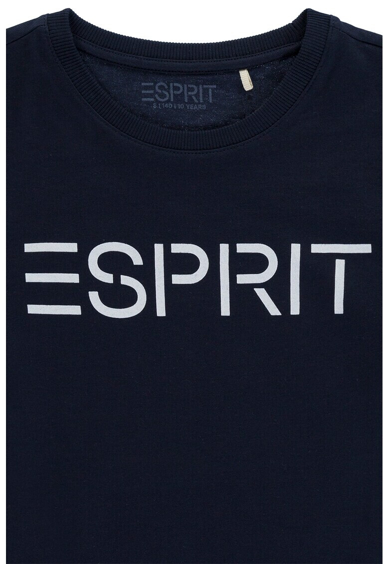 Esprit Тениска с овално деколте и лого - Pepit.bg