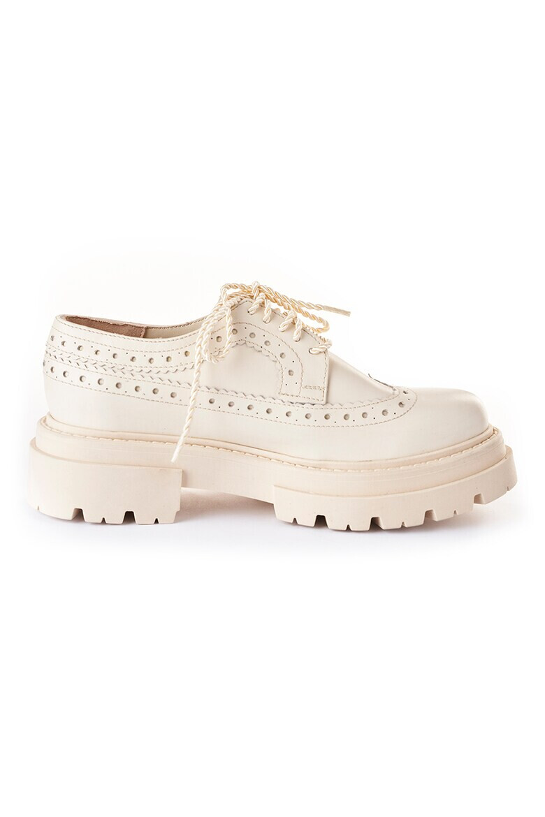 ESSTEFFA Кожени обувки Brogue Onyx - Светло бежово - Pepit.bg