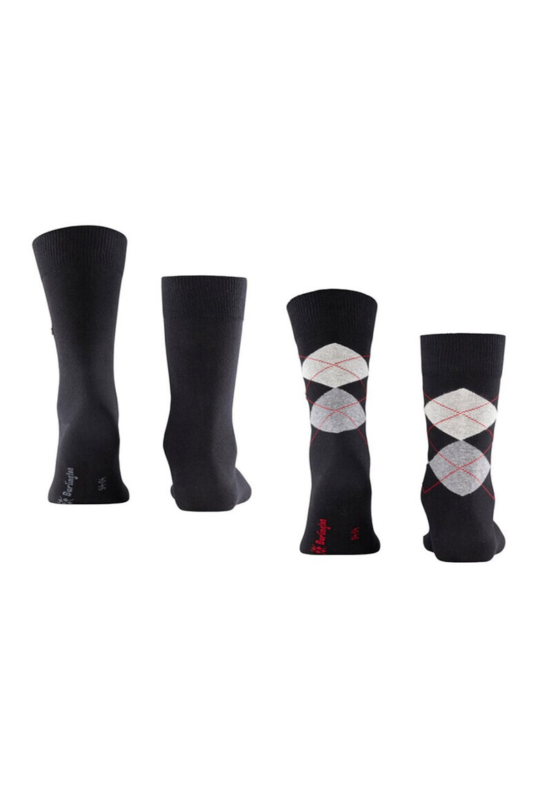 Falke Дълги чорапи Burlington Everyday Mix- 2 чифта - Pepit.bg