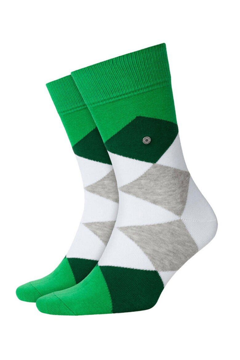 Falke Карирани чорапи Burlington Clyde - Pepit.bg