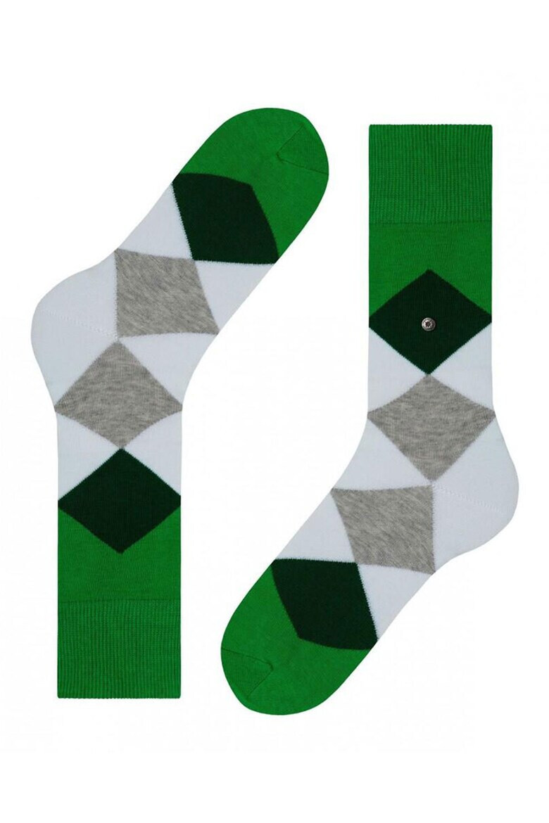 Falke Карирани чорапи Burlington Clyde - Pepit.bg