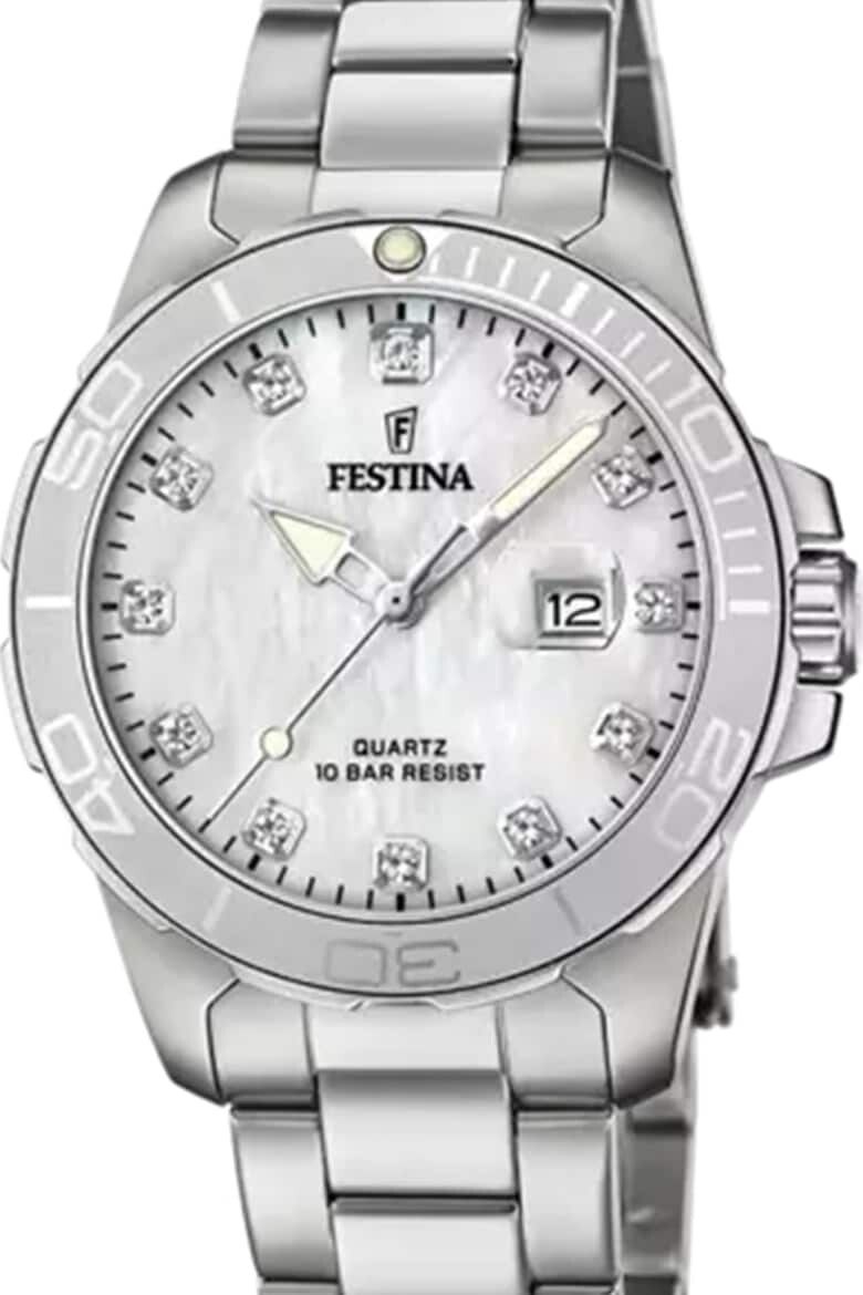 Festina Часовник от неръждаема стомана с лого - Pepit.bg