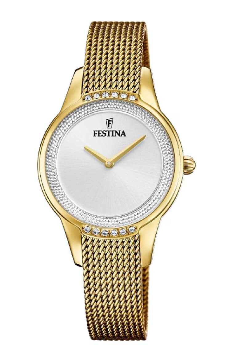 Festina Часовник от неръждаема стомана с циркони - Pepit.bg