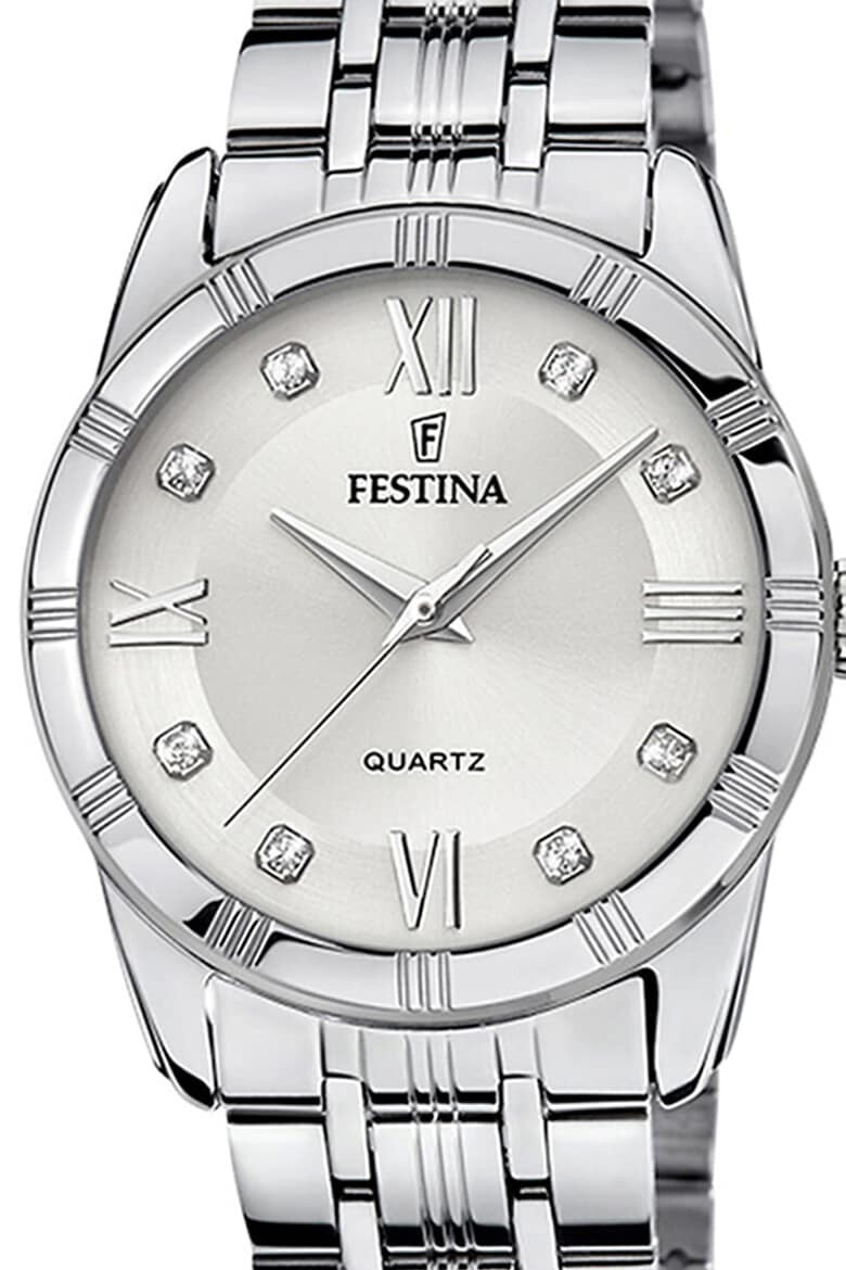 Festina Часовник от неръждаема стомана с циркони - Pepit.bg