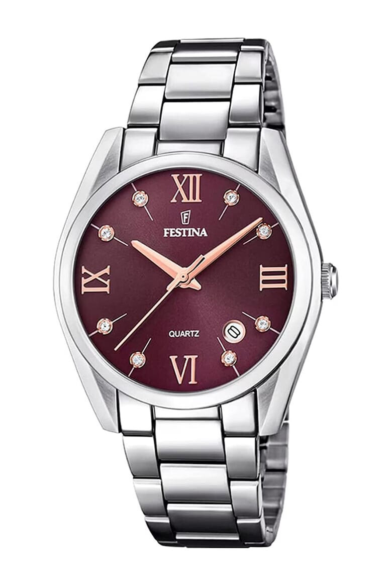 Festina Часовник от неръждаема стомана с циркони - Pepit.bg