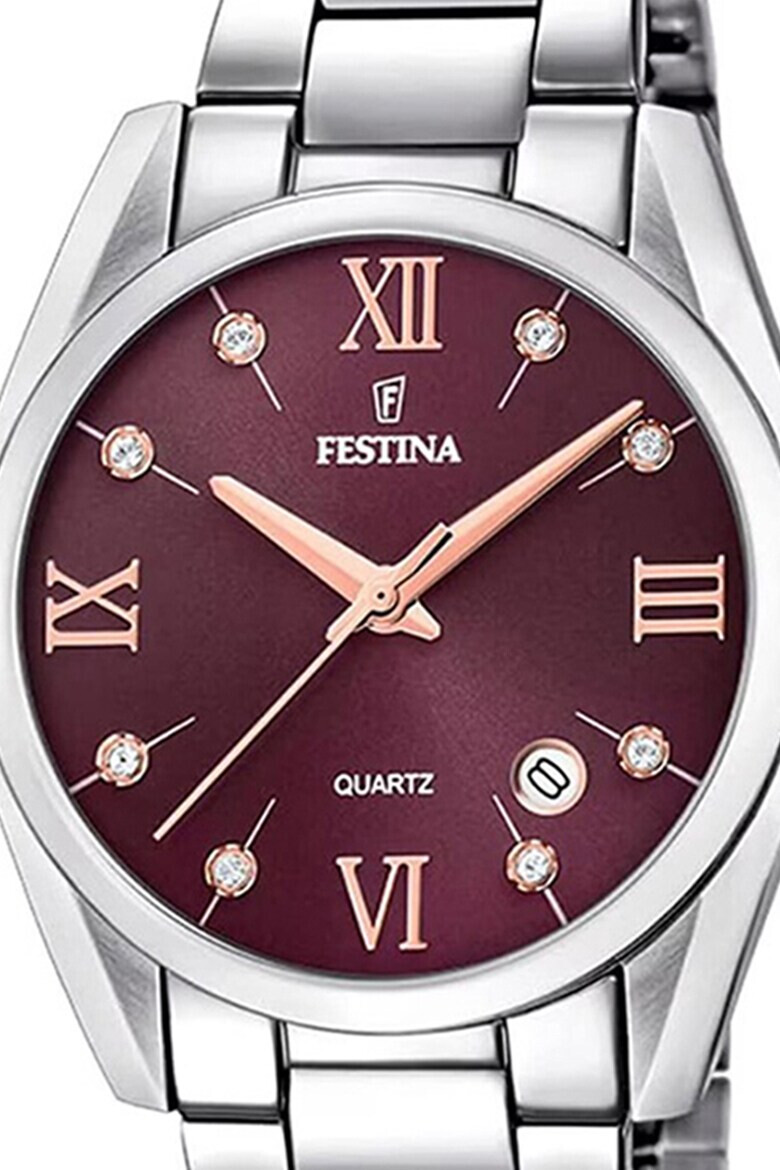 Festina Часовник от неръждаема стомана с циркони - Pepit.bg