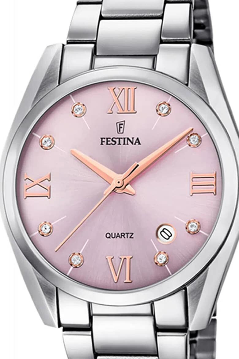 Festina Часовник от неръждаема стомана с циркони - Pepit.bg