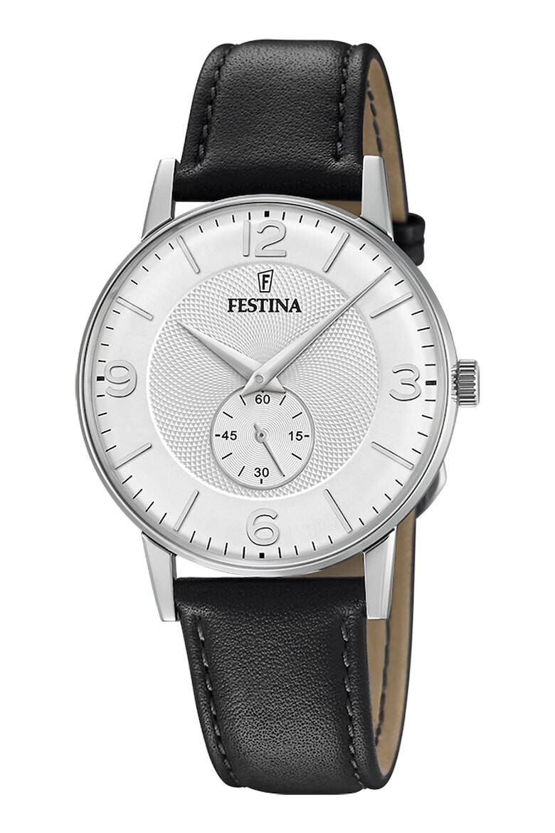 Festina Часовник с кожена каишка - Pepit.bg