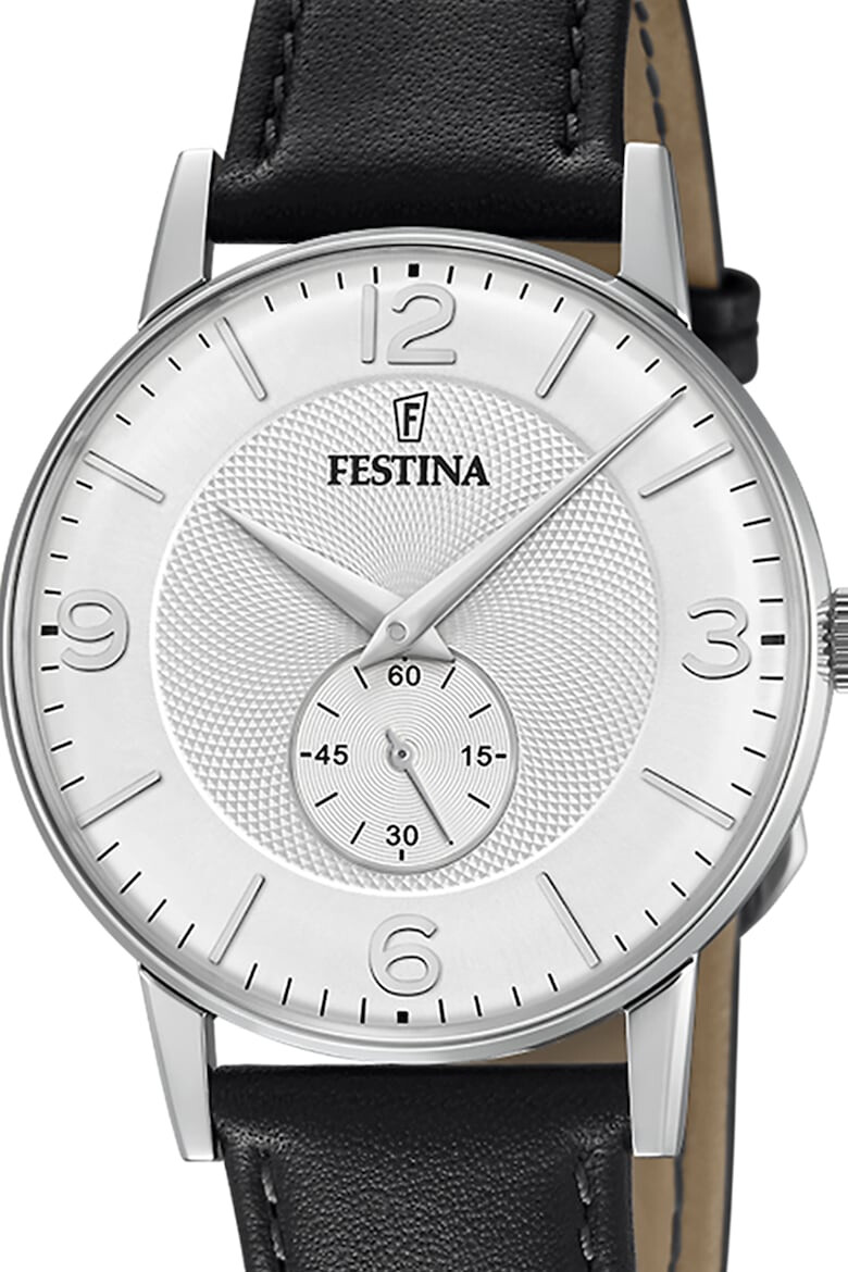 Festina Часовник с кожена каишка - Pepit.bg