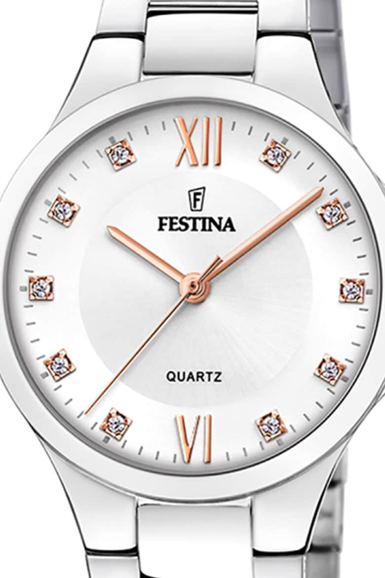 Festina Часовник с циркони на циферблата - Pepit.bg