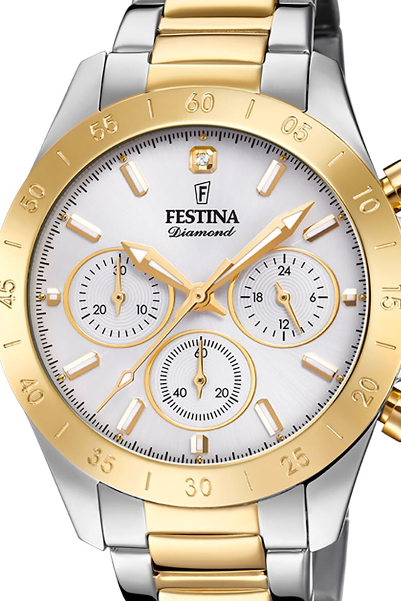 Festina Двуцветен часовник с хронограф - Pepit.bg