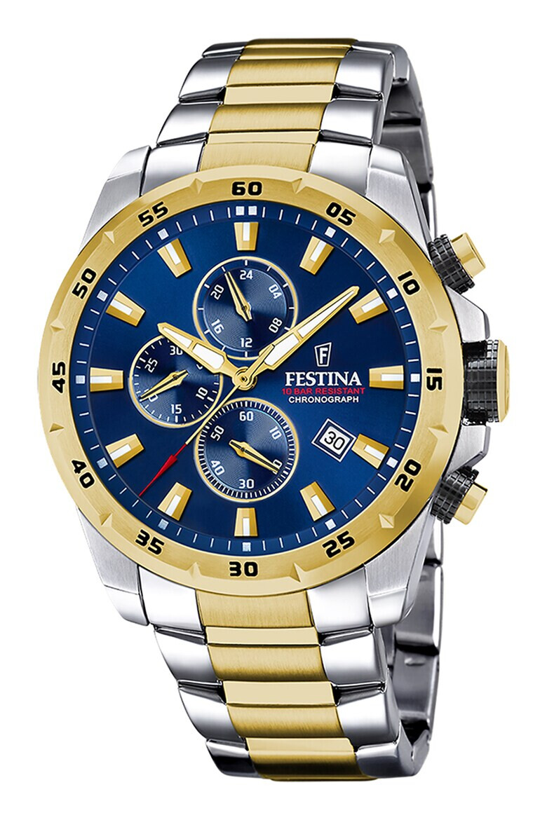 Festina Двуцветен часовник с хронометър - Pepit.bg