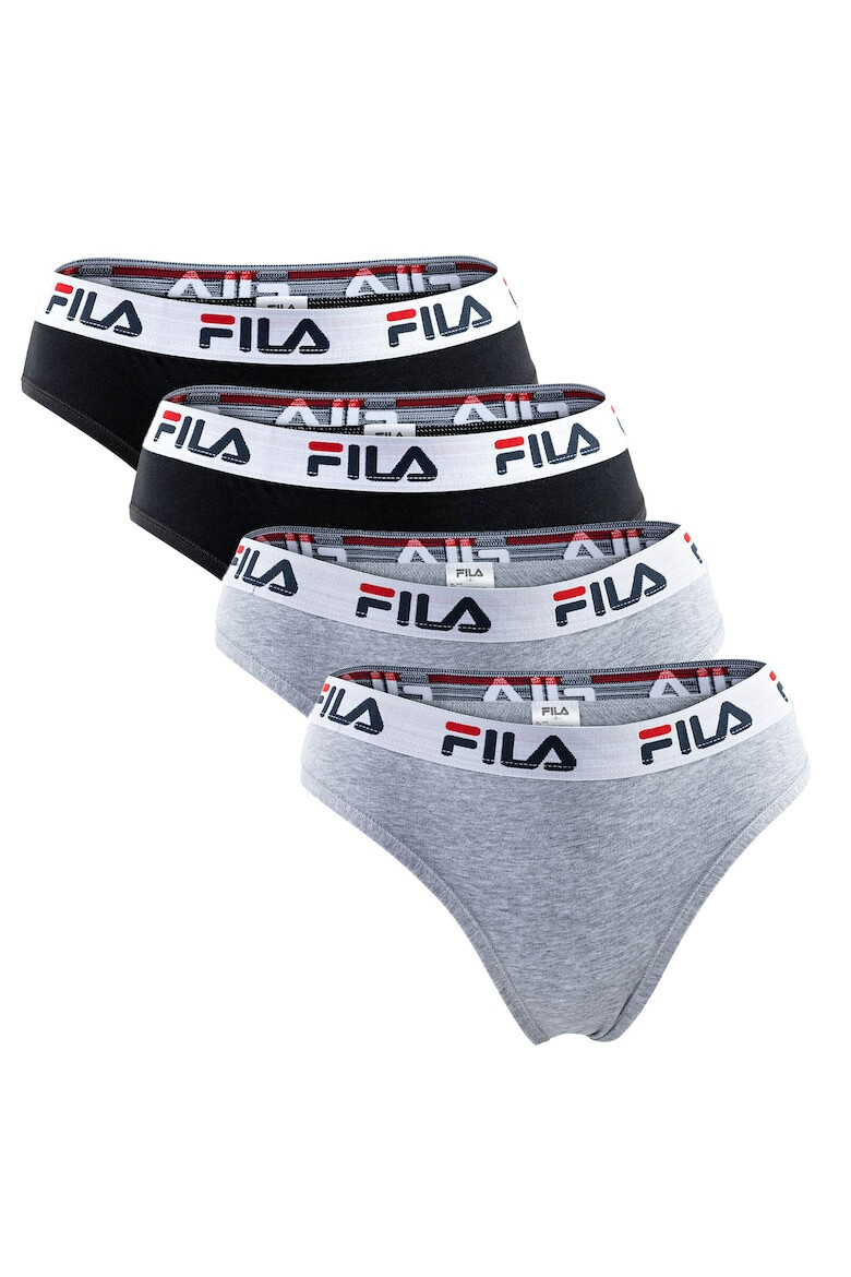 Fila Бразилиана - 4 чифта - Черен/Сив - Pepit.bg