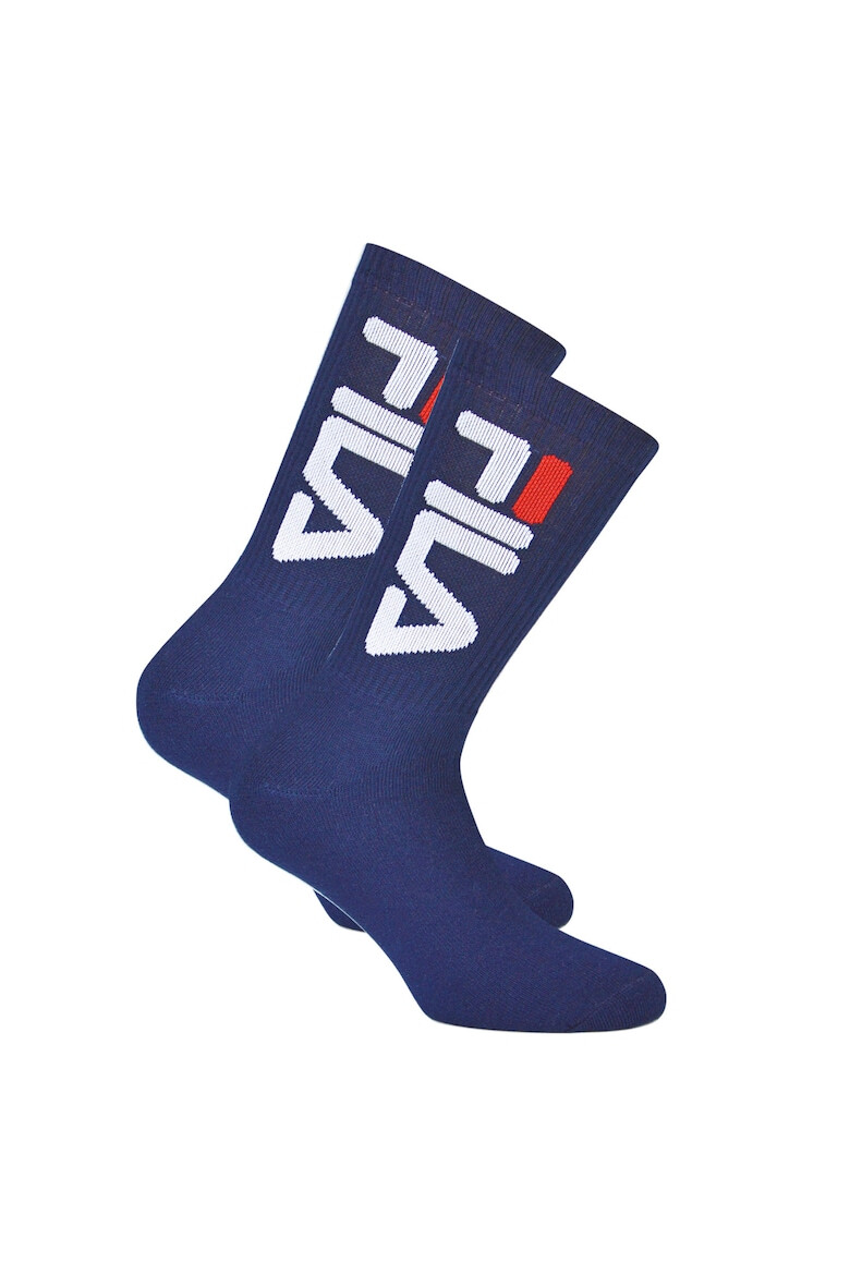 Fila Унисекс дълги чорапи с лого - 2 чифта - Pepit.bg
