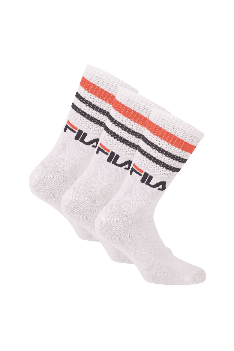 Fila Унисекс дълги чорапи с лого - 3 чифта - Pepit.bg