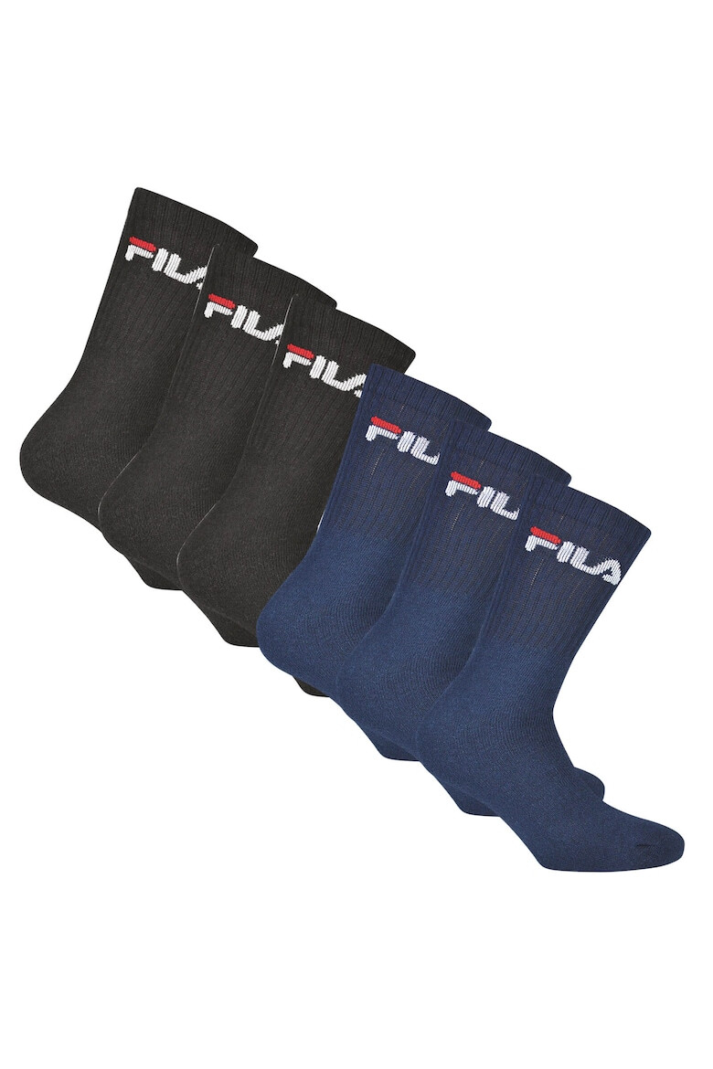 Fila Унисекс дълги чорапи с лого 6 чифта - Pepit.bg
