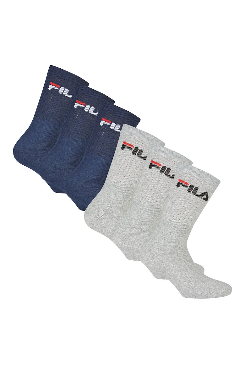 Fila Унисекс дълги чорапи с лого 6 чифта - Pepit.bg