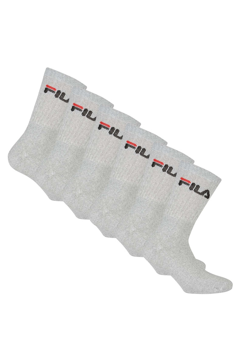 Fila Унисекс дълги чорапи с лого 6 чифта - Pepit.bg
