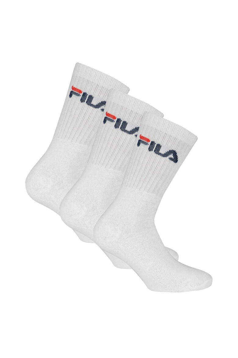 Fila Унисекс дълги чорапи с шарка - 3 чифта - Pepit.bg