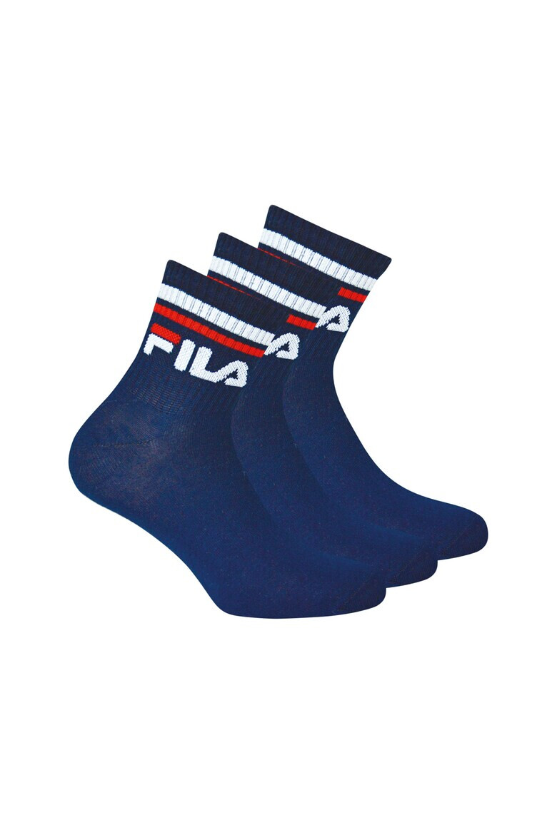 Fila Унисекс къси чорапи с лого - 3 чифта - Pepit.bg
