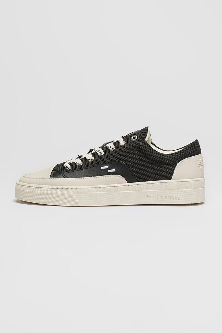 FILLING PIECES Кецове с нисък профил - Бял/Черен - Pepit.bg