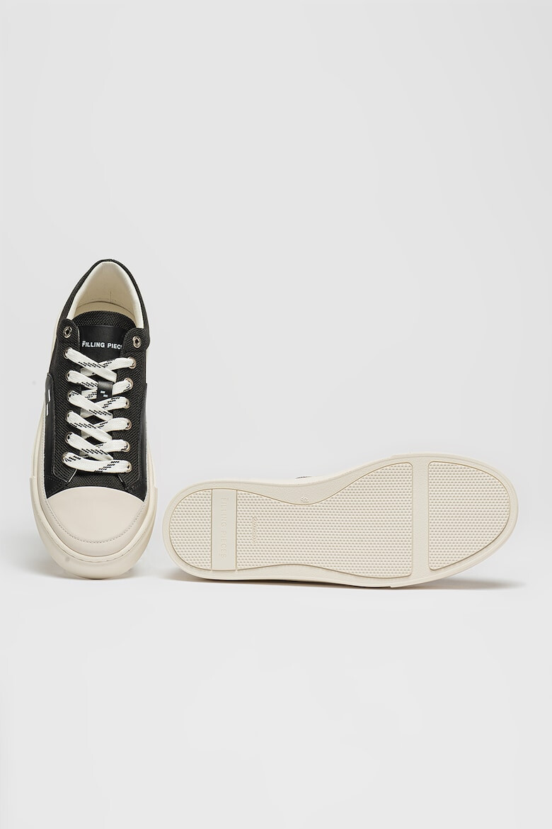FILLING PIECES Кецове с нисък профил - Бял/Черен - Pepit.bg
