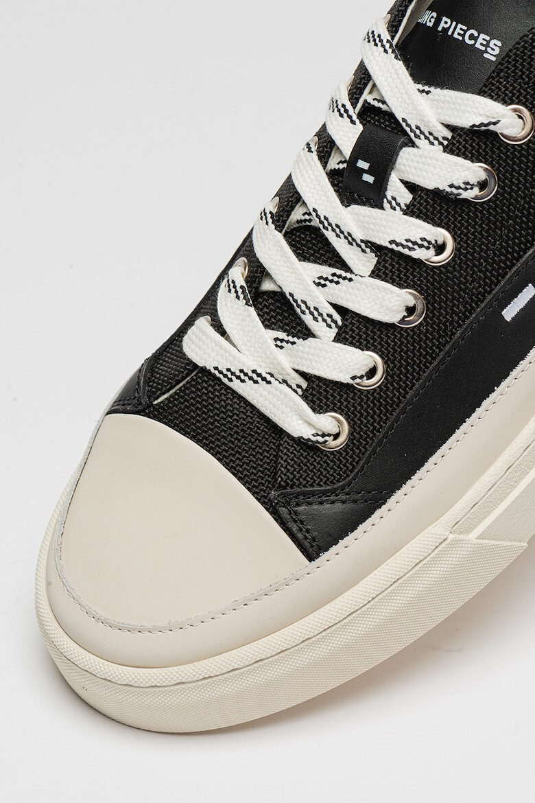 FILLING PIECES Кецове с нисък профил - Бял/Черен - Pepit.bg