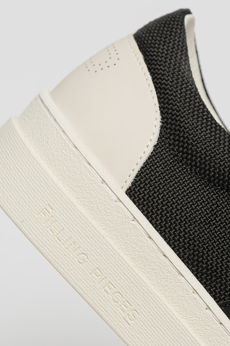 FILLING PIECES Кецове с нисък профил - Бял/Черен - Pepit.bg