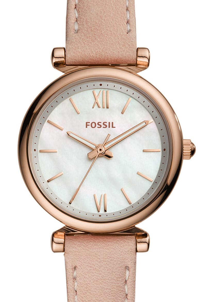 Fossil Аналогов часовник с кожена каишка - Pepit.bg