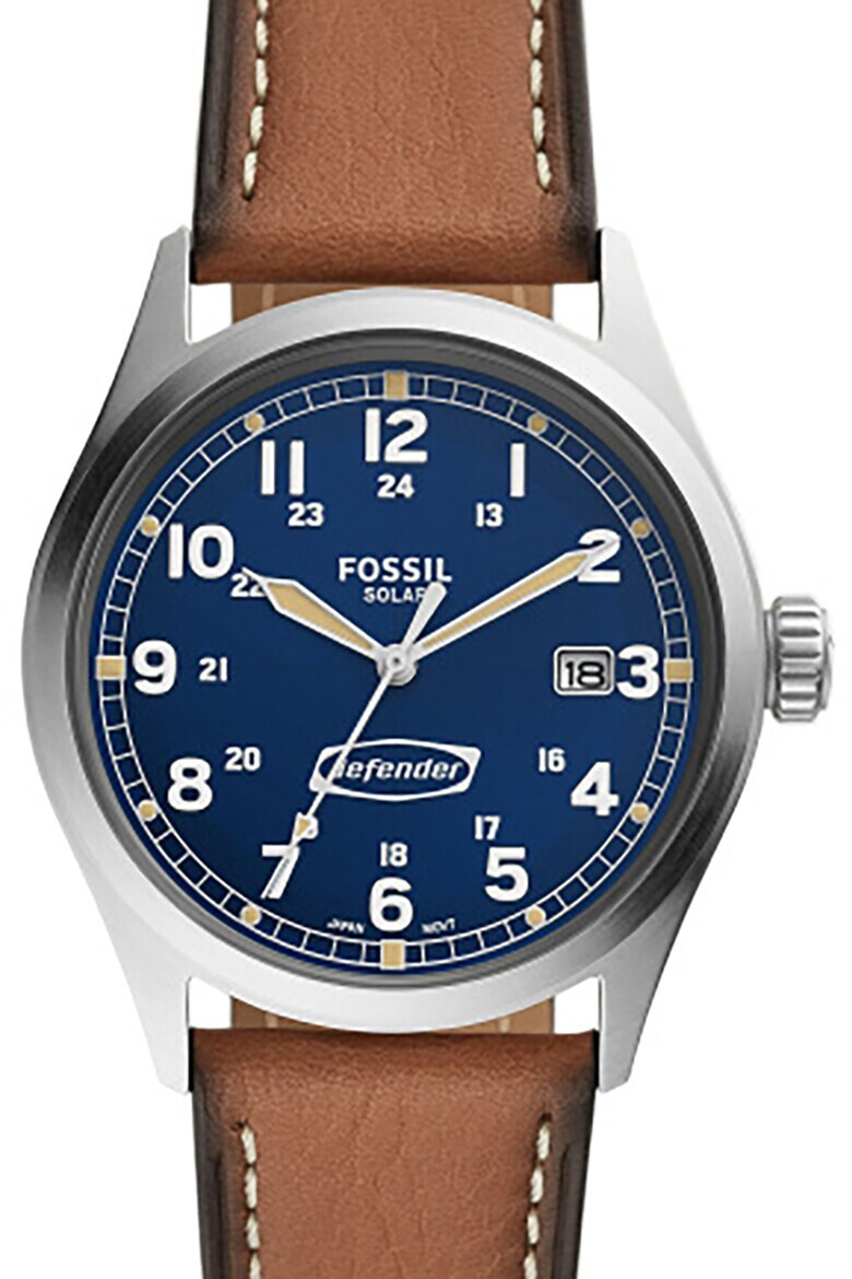 Fossil Часовник Defender с кожена каишка - Pepit.bg