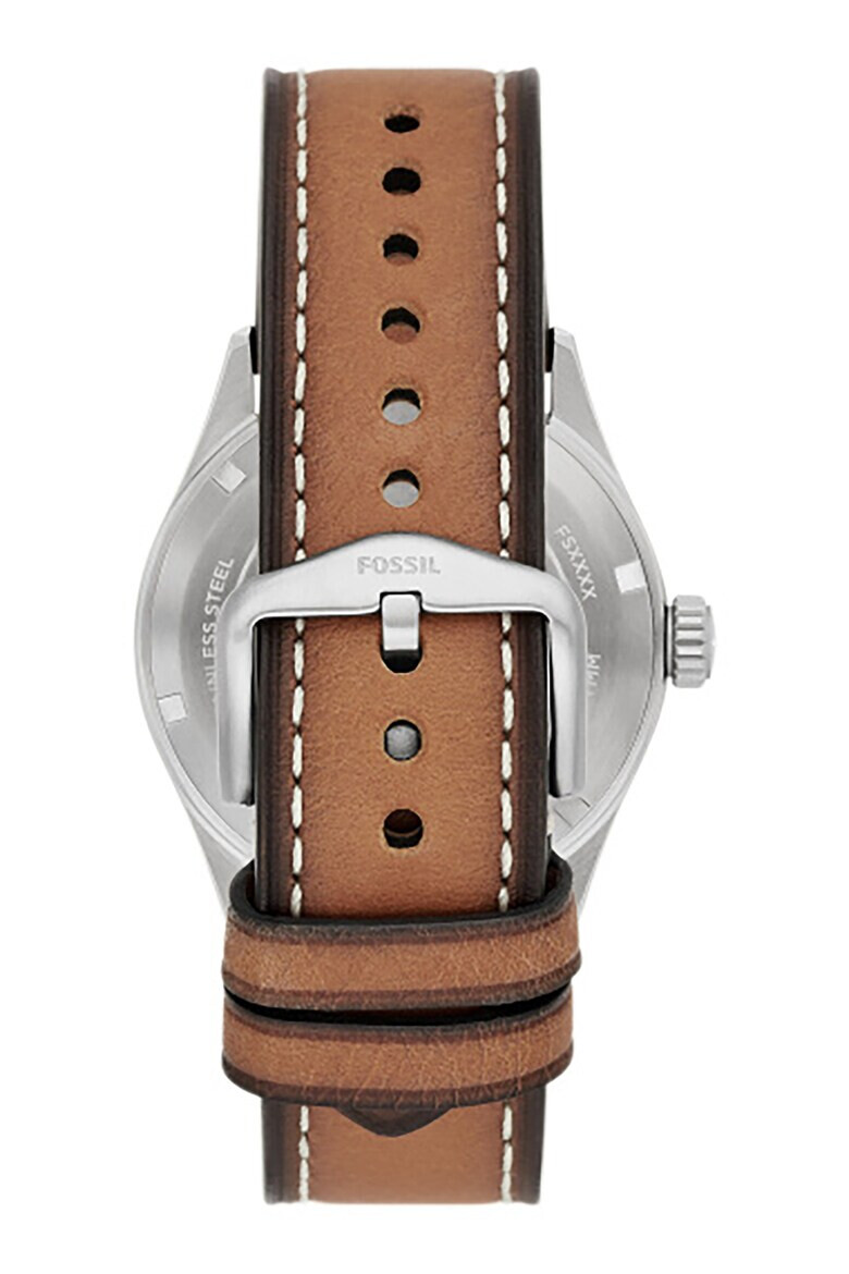 Fossil Часовник Defender с кожена каишка - Pepit.bg