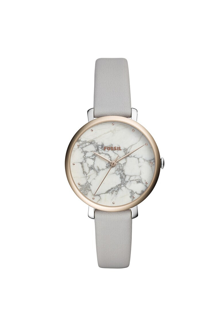 Fossil Часовник Jacqueline с кожена каишка - Pepit.bg