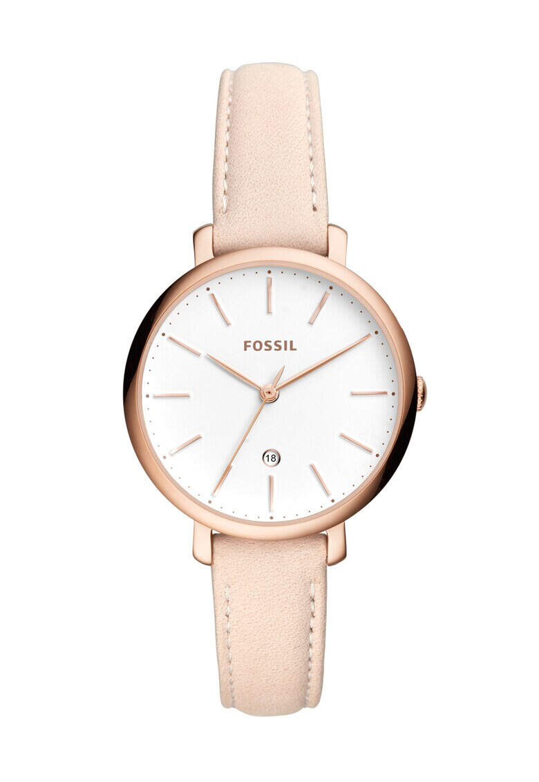 Fossil Часовник Jacqueline с кожена каишка - Pepit.bg