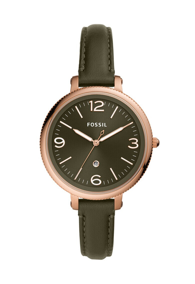 Fossil Часовник Monroe с кожена каишка - Pepit.bg