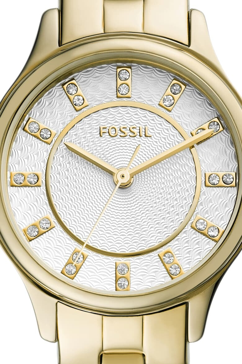 Fossil Часовник от неръждаема стомана с 3 стрелки - Pepit.bg