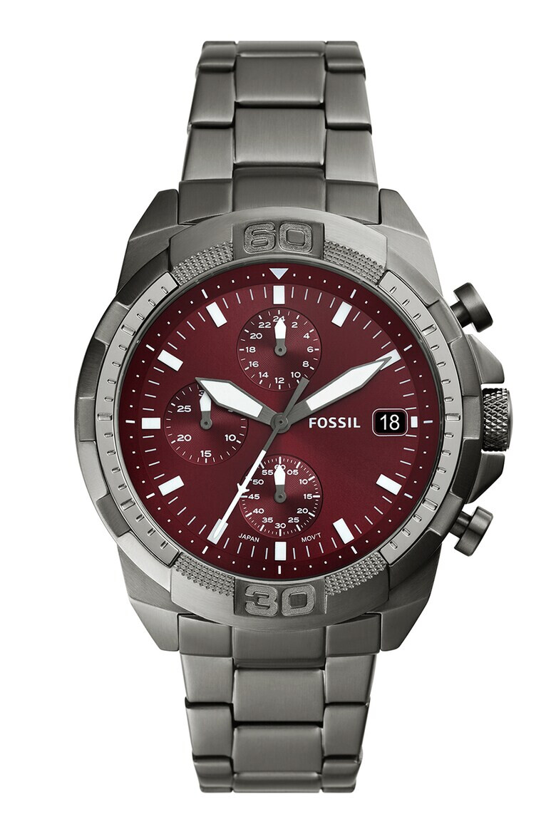 Fossil Часовник от неръждаема стомана с хронометър - Pepit.bg