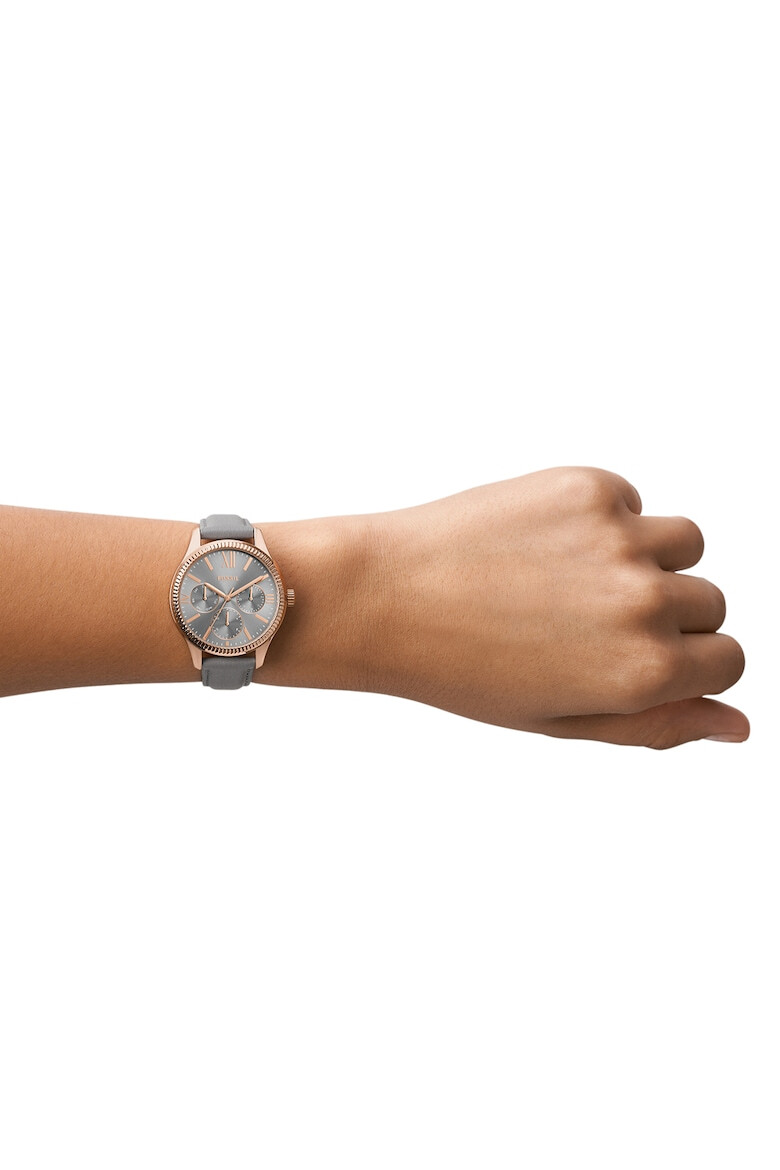 Fossil Часовник Rye с кожена каишка - Pepit.bg