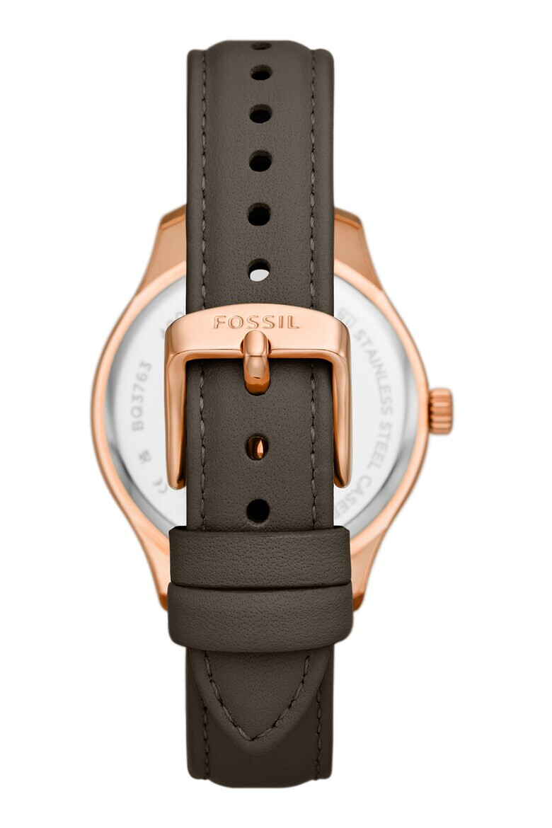 Fossil Часовник Rye с кожена каишка - Pepit.bg