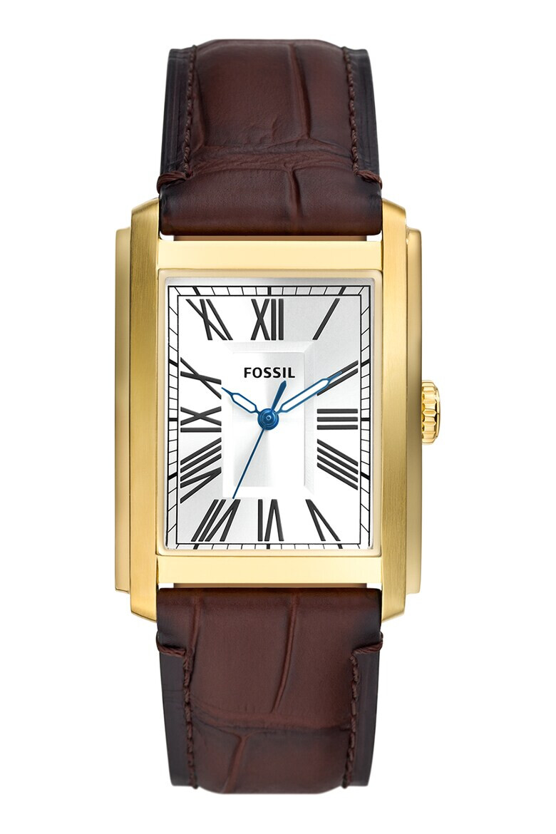Fossil Часовник с кожена каишка - Pepit.bg